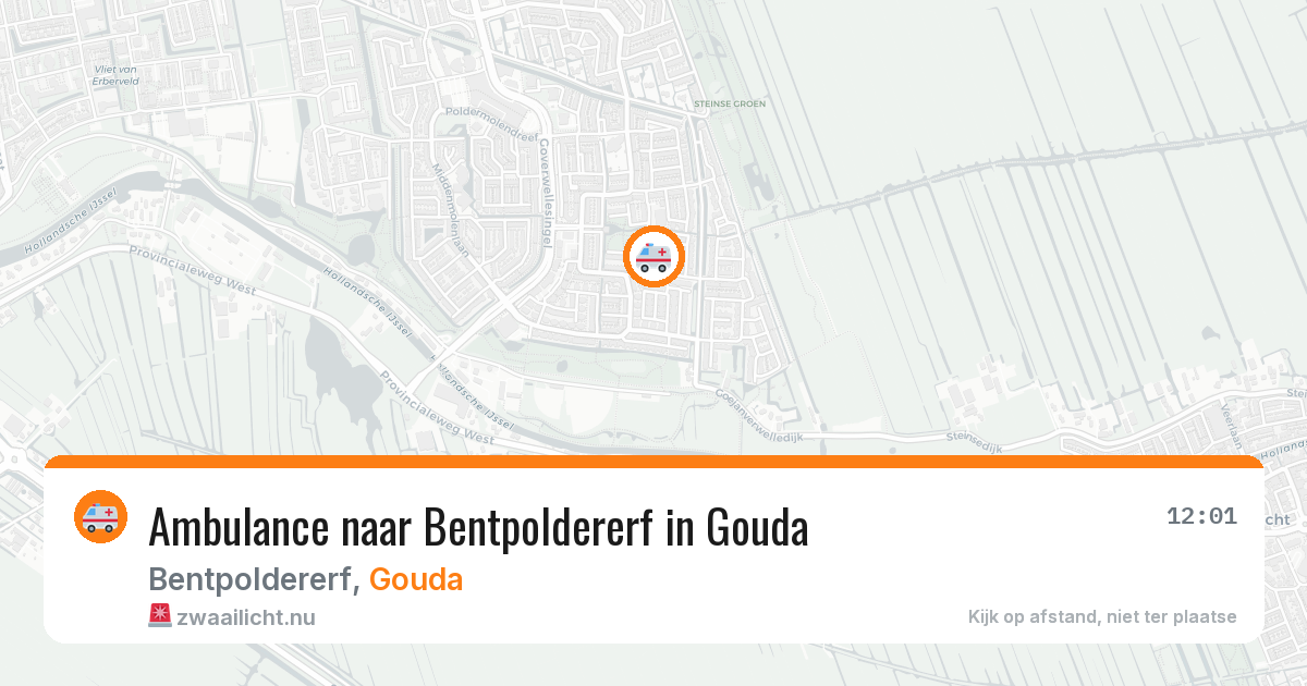 Ambulance naar Bentpoldererf in Gouda — 18 jul 2026