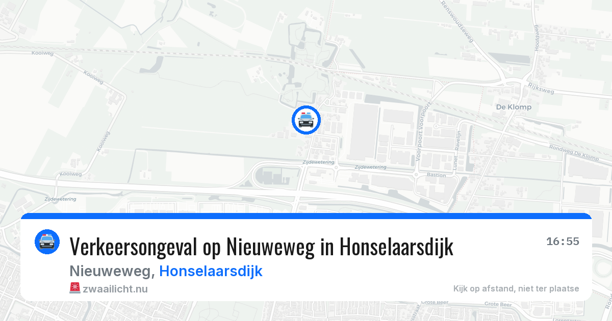 Verkeersongeval op Nieuweweg in Honselaarsdijk — 4 jun 2026