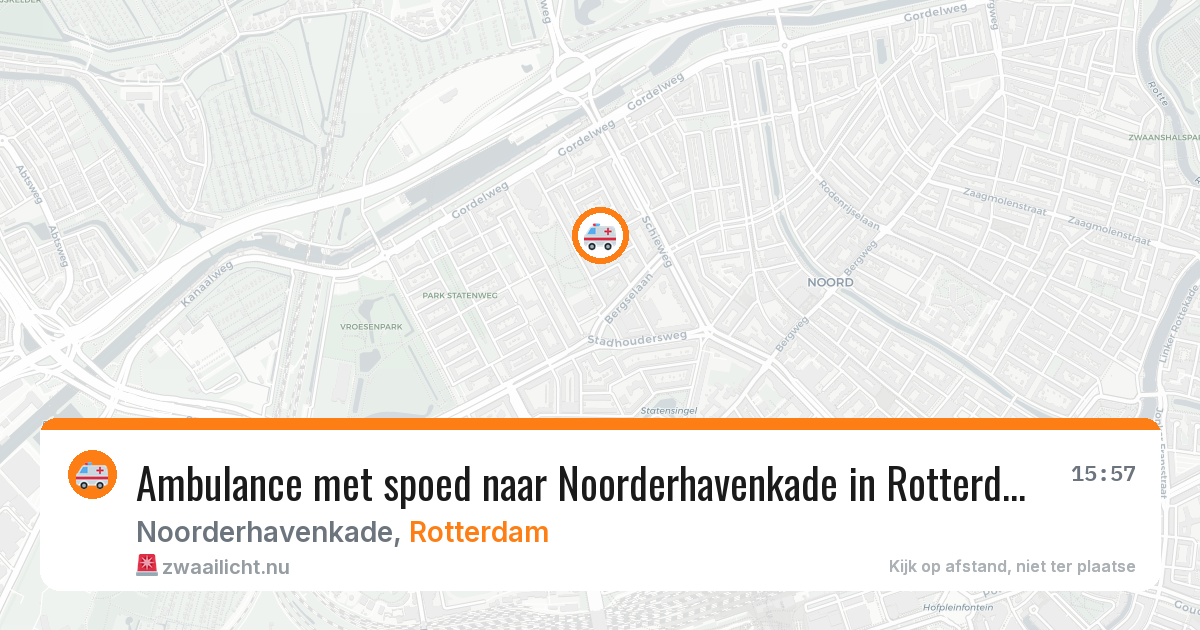Ambulance met spoed naar Noorderhavenkade in Rotterdam — 1 apr 2026
