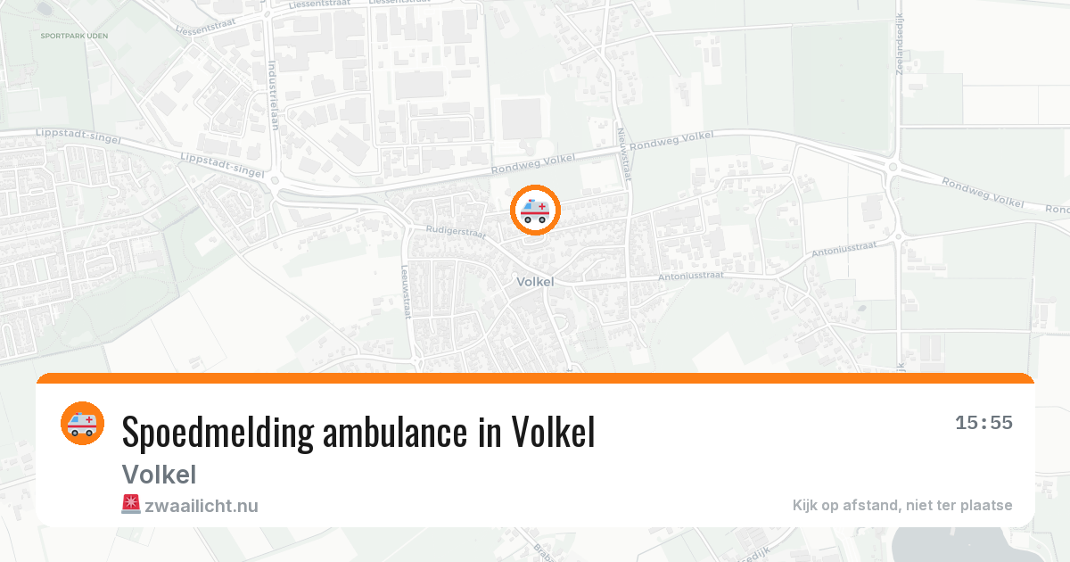 Spoedmelding ambulance in Volkel — 10 apr 2026