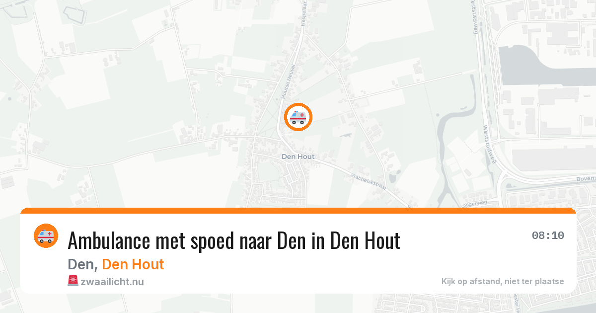 Ambulance met spoed naar Den in Den Hout — 1 jul 2026