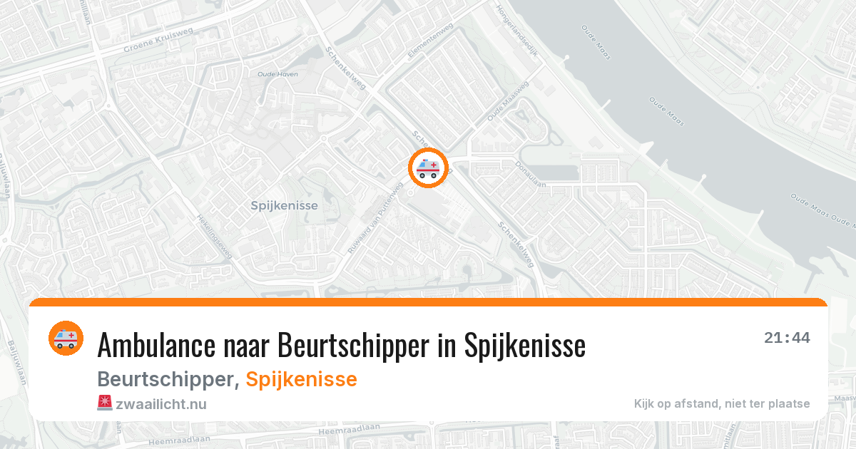 Ambulance naar Beurtschipper in Spijkenisse — 20 mei 2026