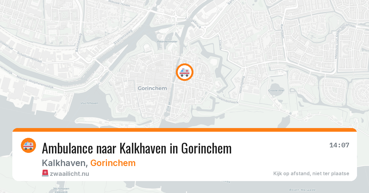 Ambulance naar Kalkhaven in Gorinchem — 10 apr 2026