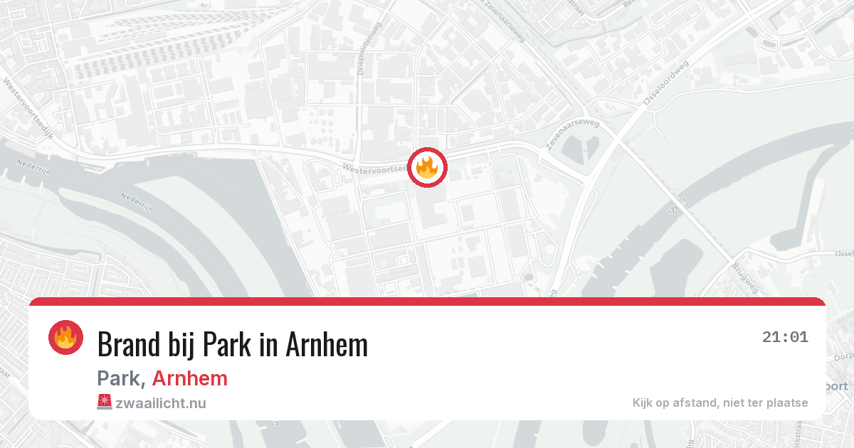 Brand bij Park in Arnhem — 17 jul 2026