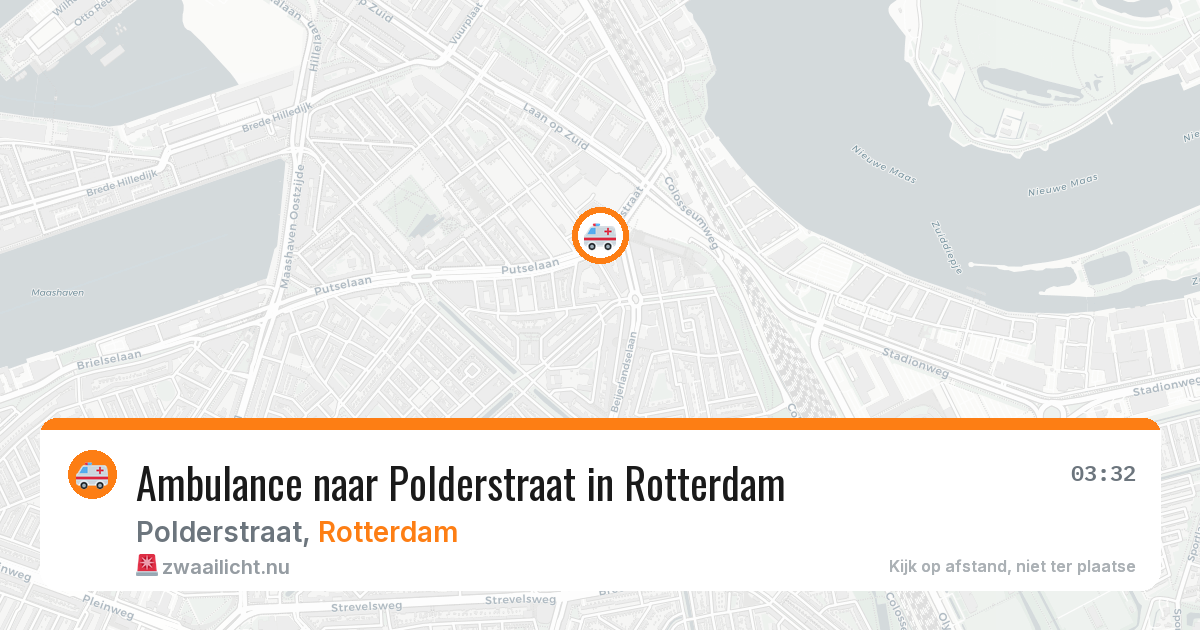 Ambulance naar Polderstraat in Rotterdam — 1 jun 2026
