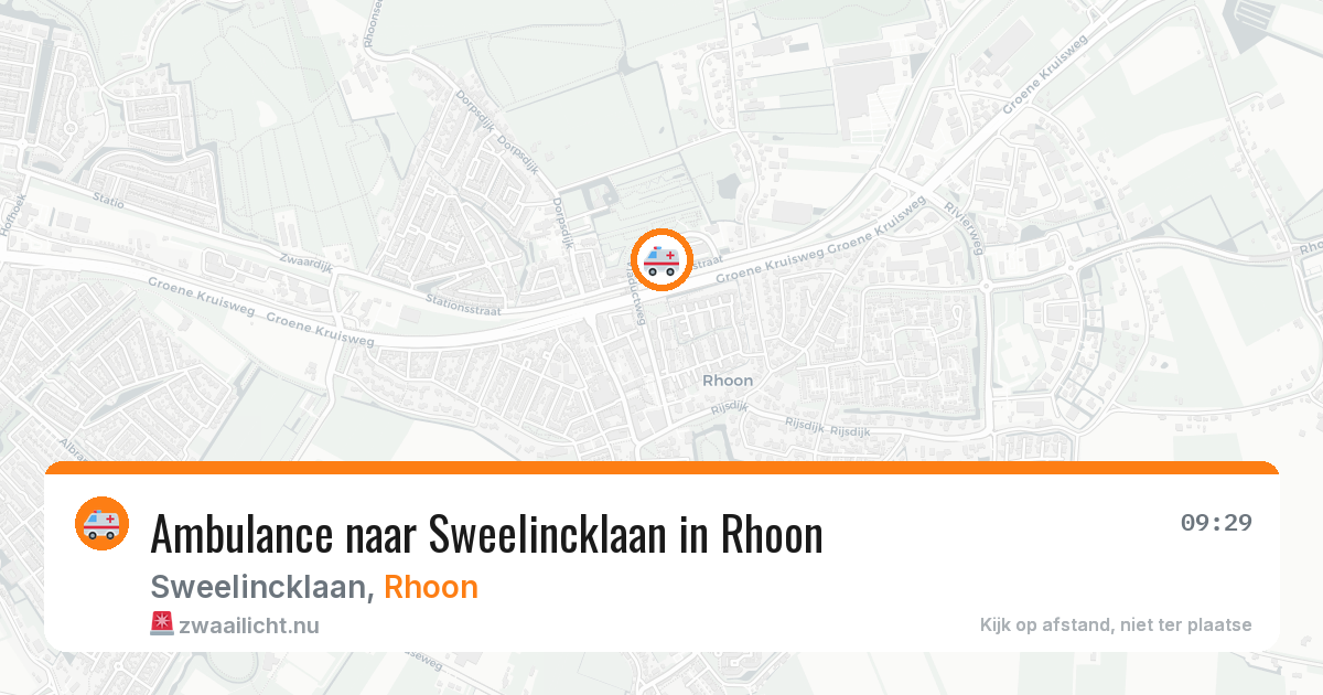 Ambulance naar Sweelincklaan in Rhoon — 25 jul 2026