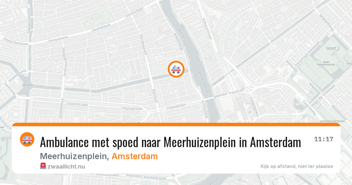 Ambulance met spoed naar Meerhuizenplein in Amsterdam — 5 jun 2026