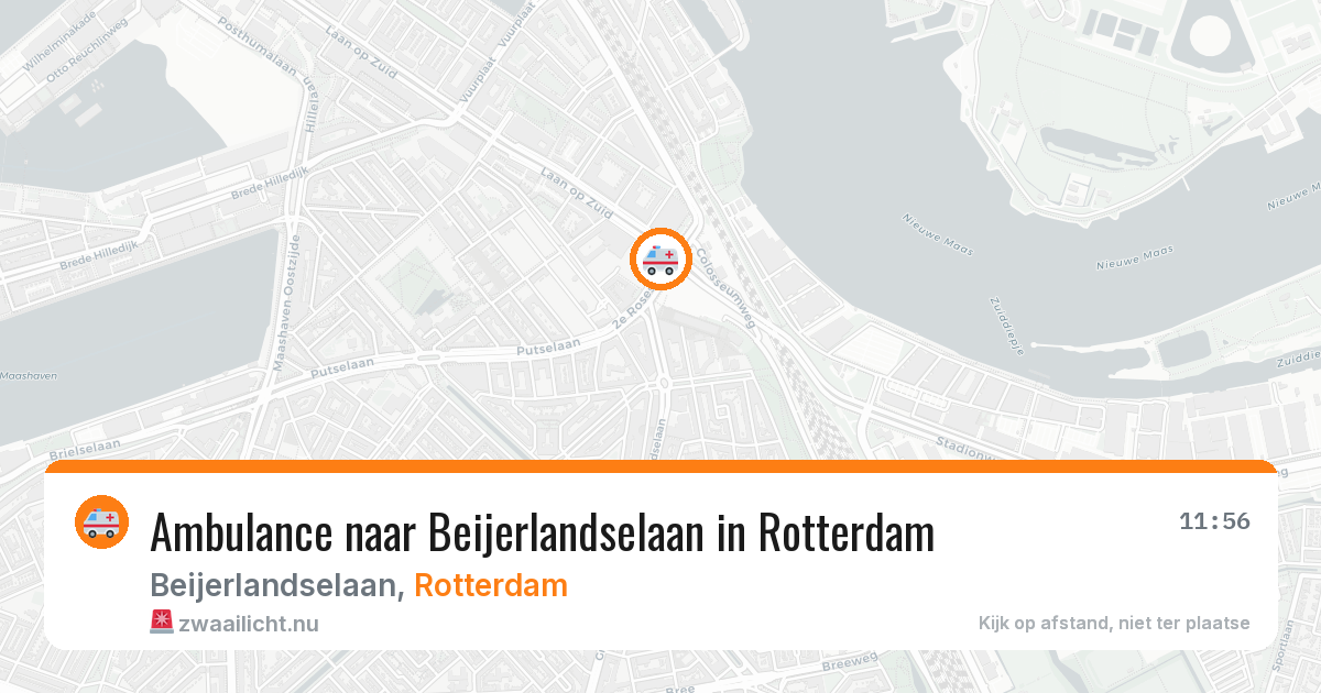 Ambulance naar Beijerlandselaan in Rotterdam — 16 mei 2026