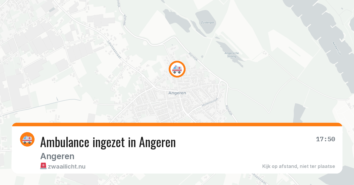 Ambulance ingezet in Angeren — 1 apr 2026
