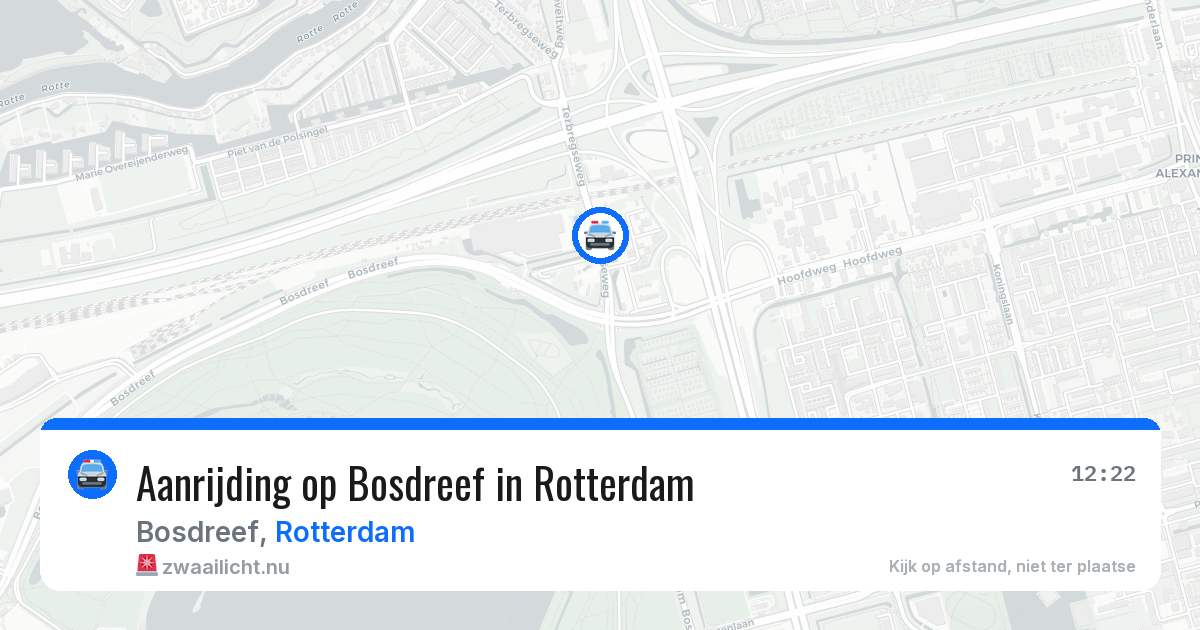 Aanrijding op Bosdreef in Rotterdam — 13 jul 2026
