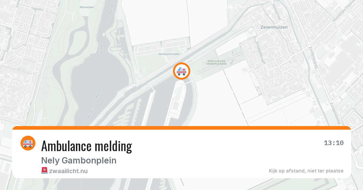 Ambulance melding — 23 mei 2026