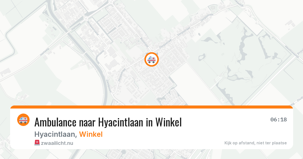 Ambulance naar Hyacintlaan in Winkel — 13 apr 2026