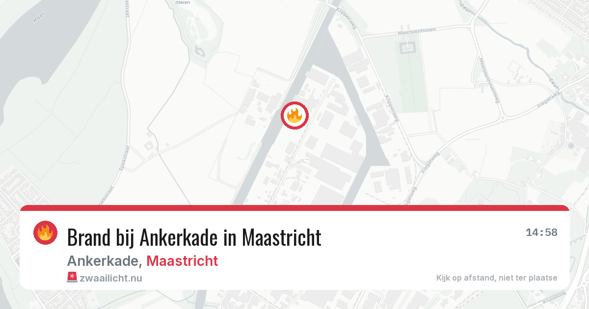Brand bij Ankerkade in Maastricht — 22 apr 2026