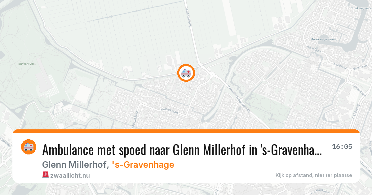 Ambulance met spoed naar Glenn Millerhof in 's-Gravenhage — 25 jan 2026
