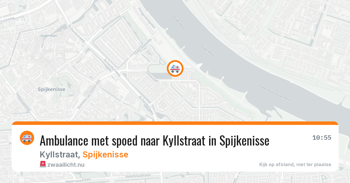Ambulance met spoed naar Kyllstraat in Spijkenisse — 22 jul 2026
