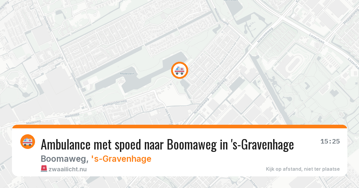 Ambulance met spoed naar Boomaweg in 's-Gravenhage — 3 jun 2026