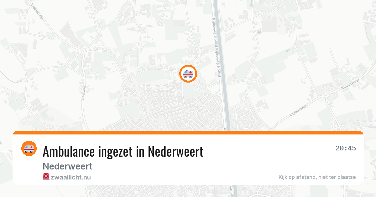 Ambulance ingezet in Nederweert — 4 jun 2026