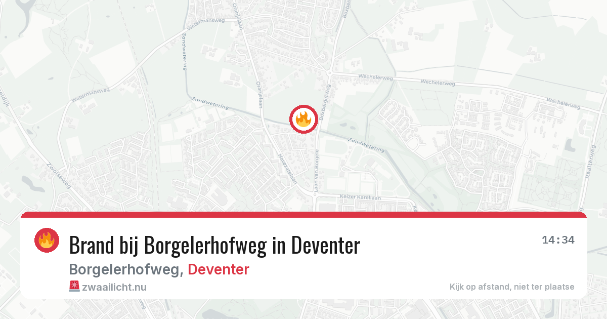 Brand bij Borgelerhofweg in Deventer — 9 jul 2026