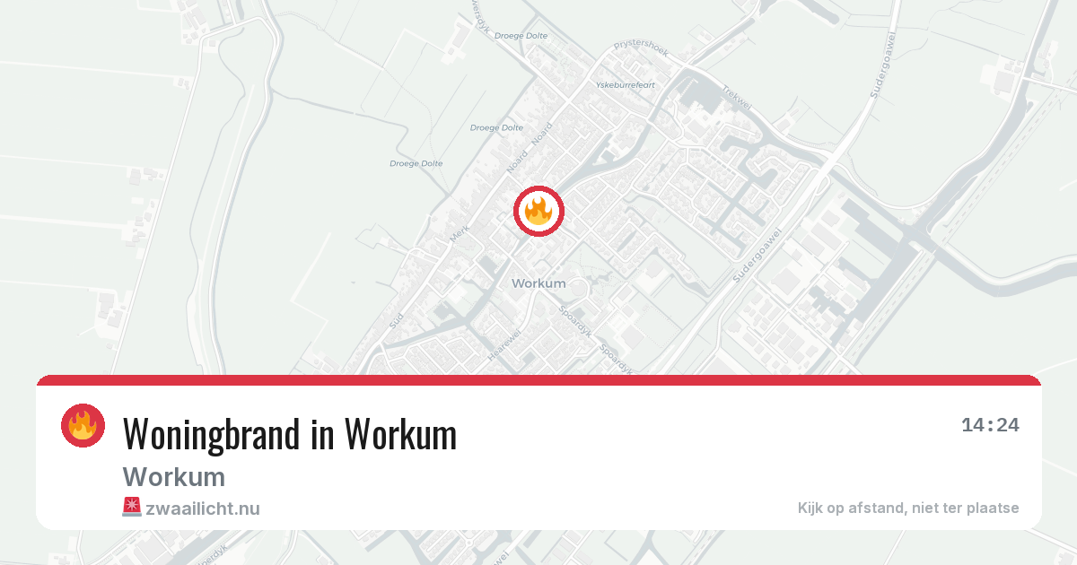 Woningbrand in Workum — 19 jul 2026