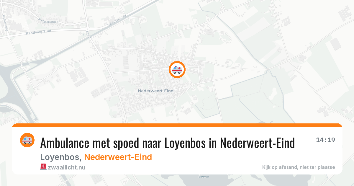 Ambulance met spoed naar Loyenbos in Nederweert-Eind — 16 jul 2026