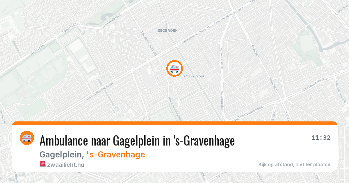 Ambulance naar Gagelplein in 's-Gravenhage — 15 jul 2026