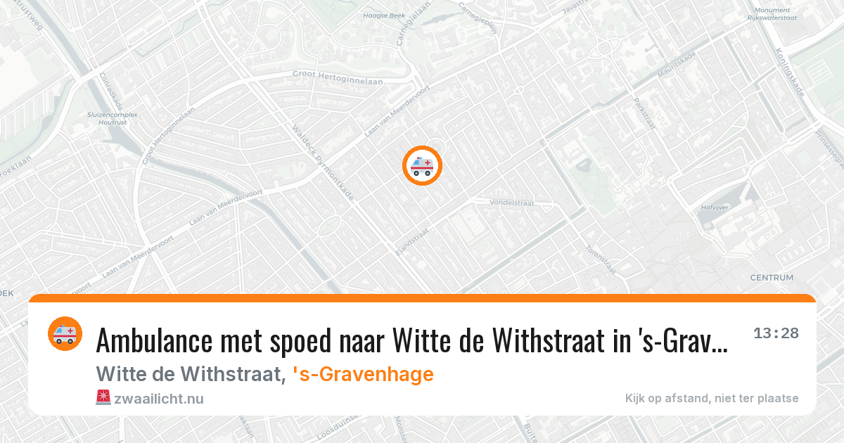 Ambulance met spoed naar Witte de Withstraat in 's-Gravenhage — 4 jun 2026