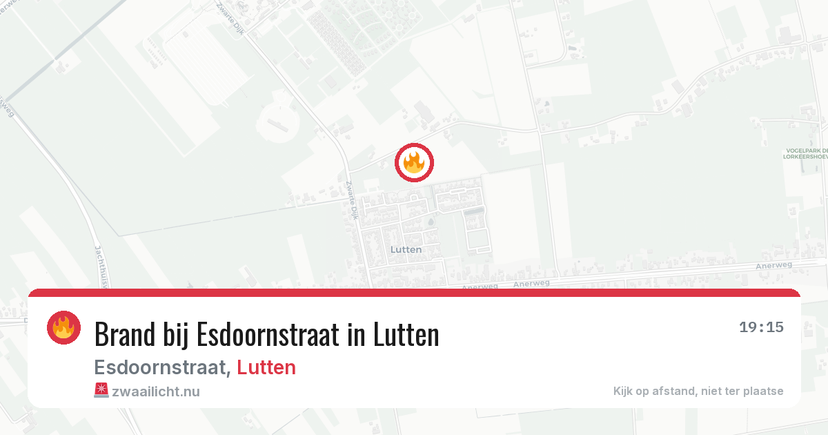Brand bij Esdoornstraat in Lutten — 30 jun 2026