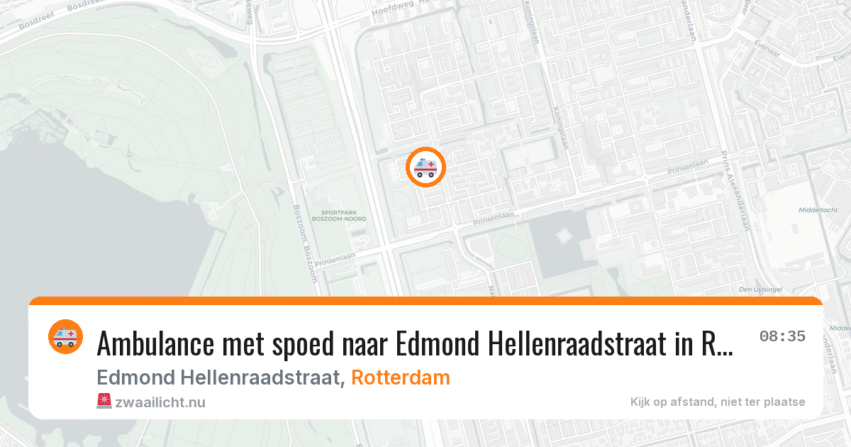 Ambulance met spoed naar Edmond Hellenraadstraat in Rotterdam — 3 feb 2026