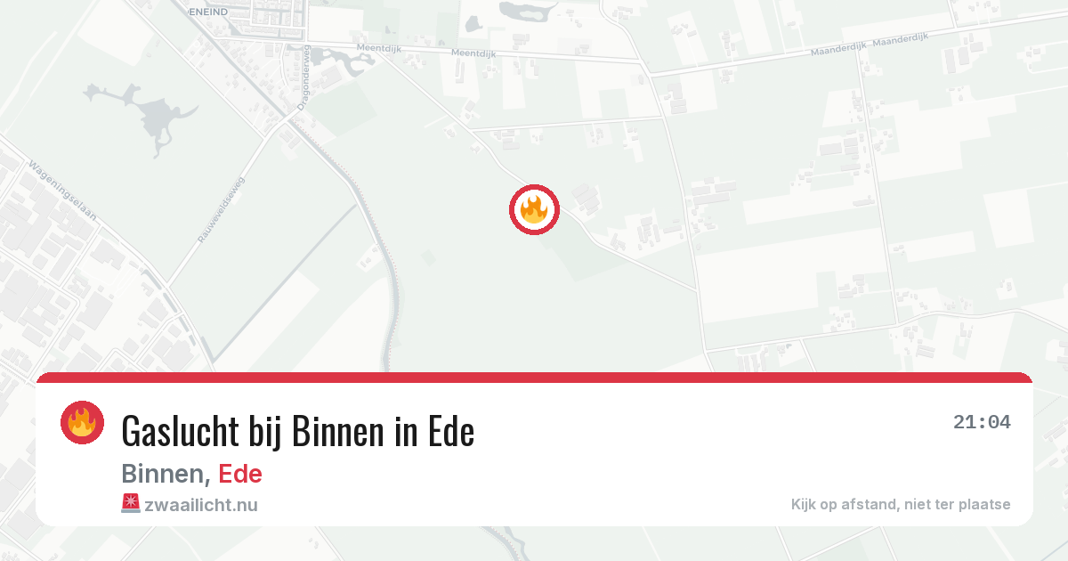 Gaslucht bij Binnen in Ede — 20 mei 2026