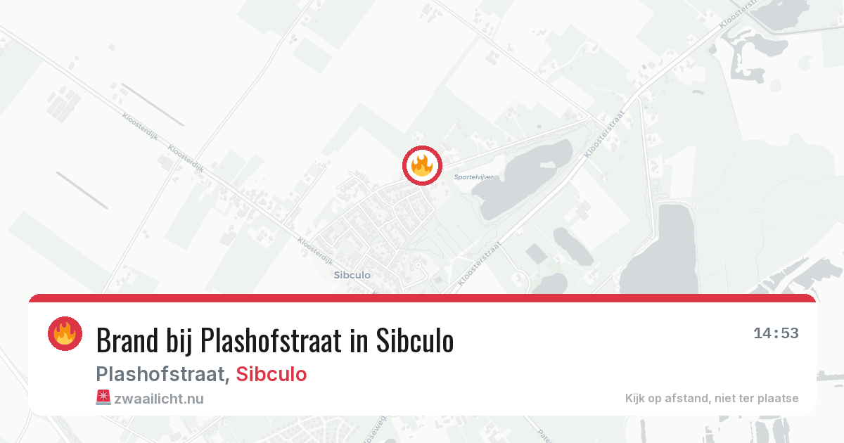 Brand bij Plashofstraat in Sibculo — 7 mei 2026