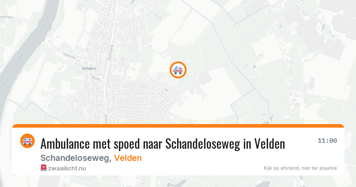 Ambulance met spoed naar Schandeloseweg in Velden — 2 jul 2026