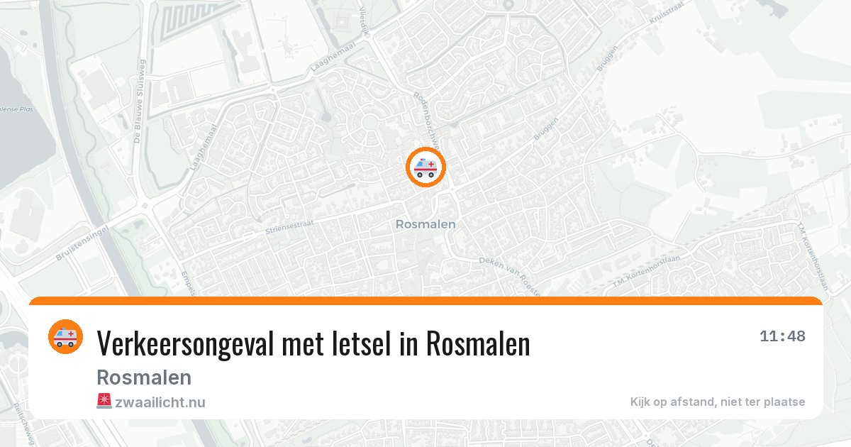Verkeersongeval met letsel in Rosmalen — 16 jul 2026