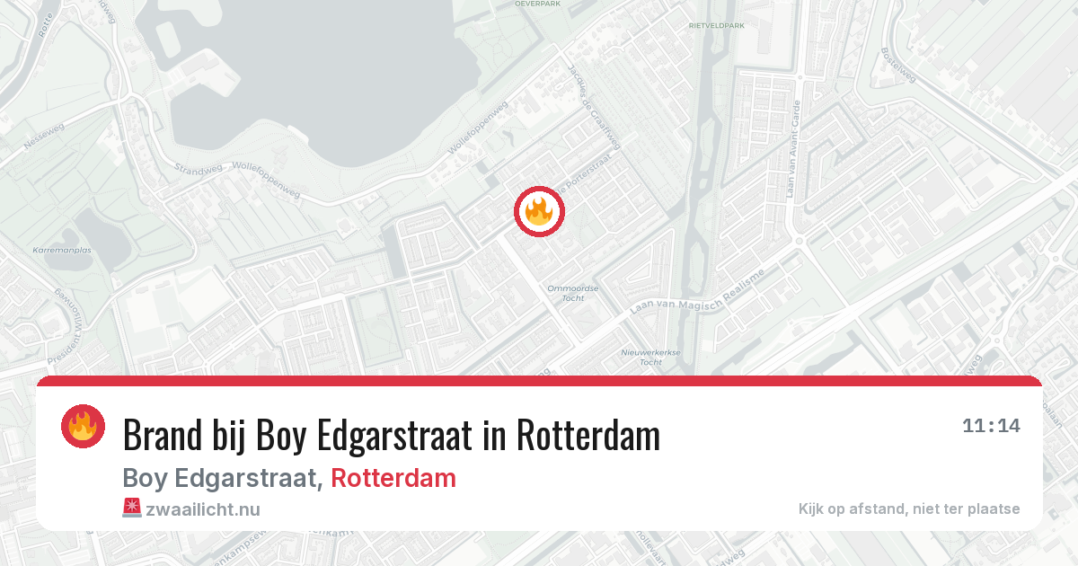 Brand bij Boy Edgarstraat in Rotterdam — 5 mei 2026