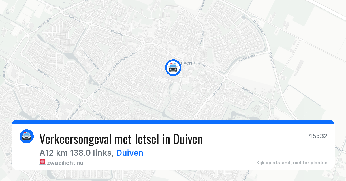 Verkeersongeval met letsel in Duiven — 17 jul 2026