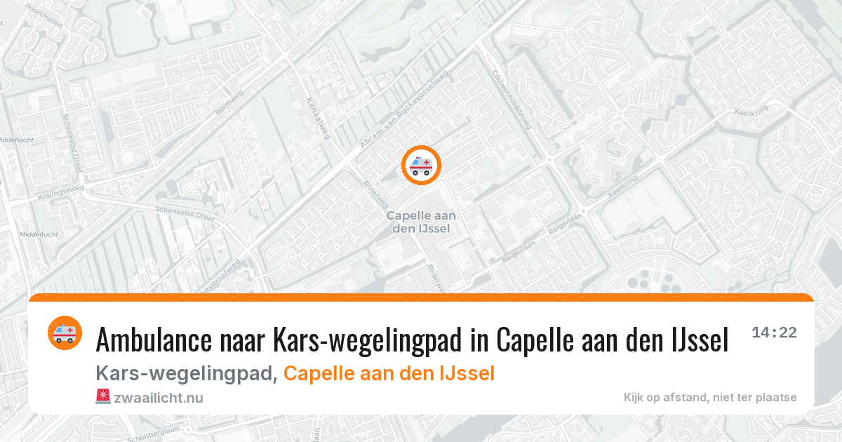 Ambulance naar Kars-wegelingpad in Capelle aan den IJssel — 27 mei 2026