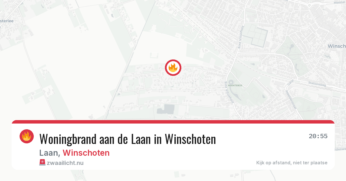 Woningbrand aan de Laan in Winschoten — 19 mrt 2026