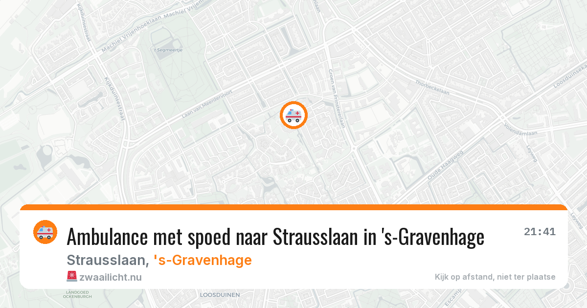 Ambulance met spoed naar Strausslaan in 's-Gravenhage — 12 jul 2026