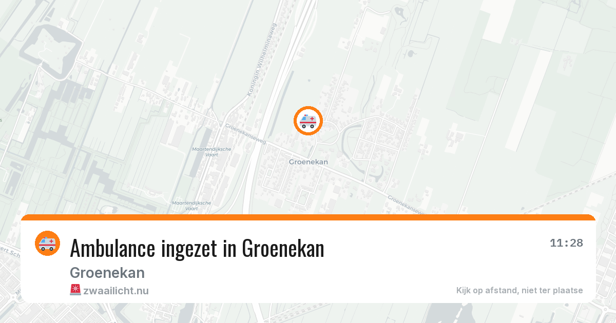 Ambulance ingezet in Groenekan — 8 apr 2026