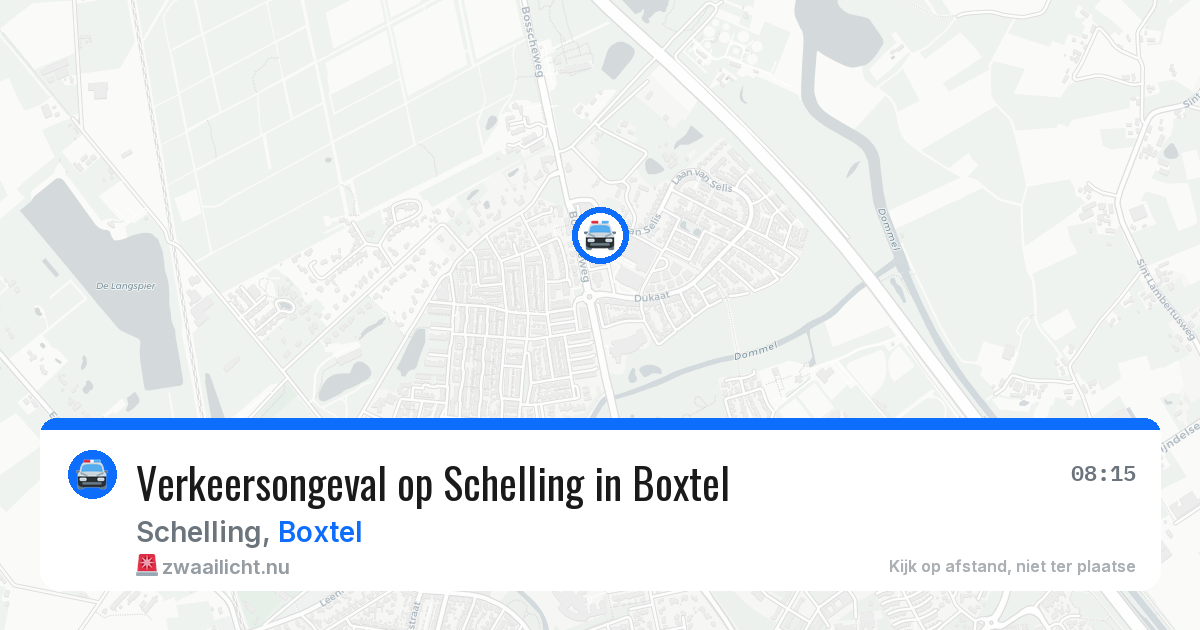 Verkeersongeval op Schelling in Boxtel — 19 mrt 2026