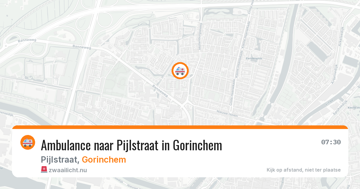 Ambulance naar Pijlstraat in Gorinchem — 22 jul 2026