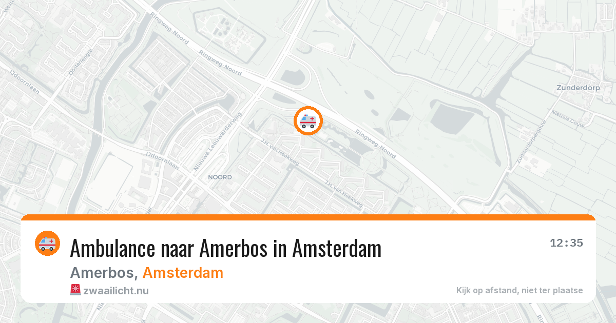 Ambulance naar Amerbos in Amsterdam — 15 jul 2026