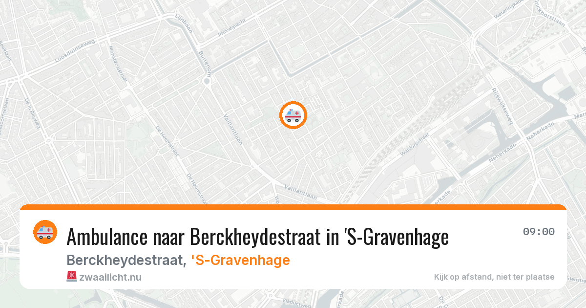 Ambulance naar Berckheydestraat in 'S-Gravenhage — 11 jul 2026