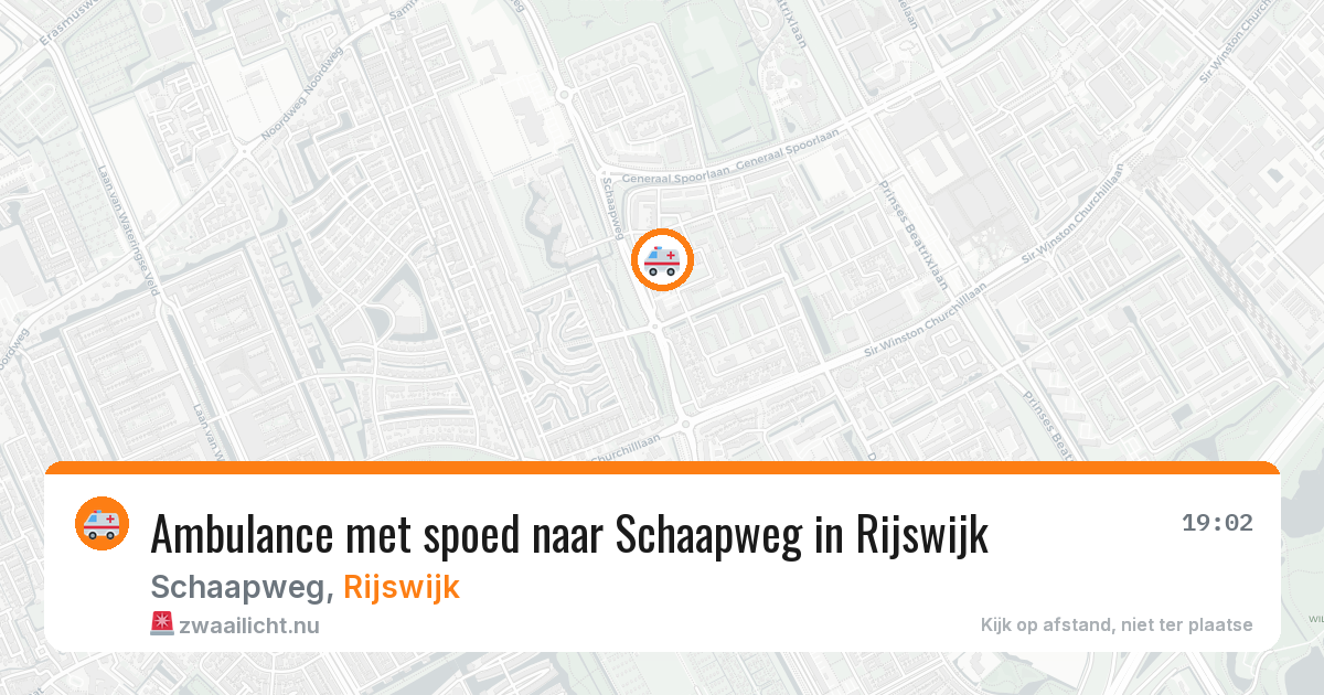 Ambulance met spoed naar Schaapweg in Rijswijk — 20 jul 2026