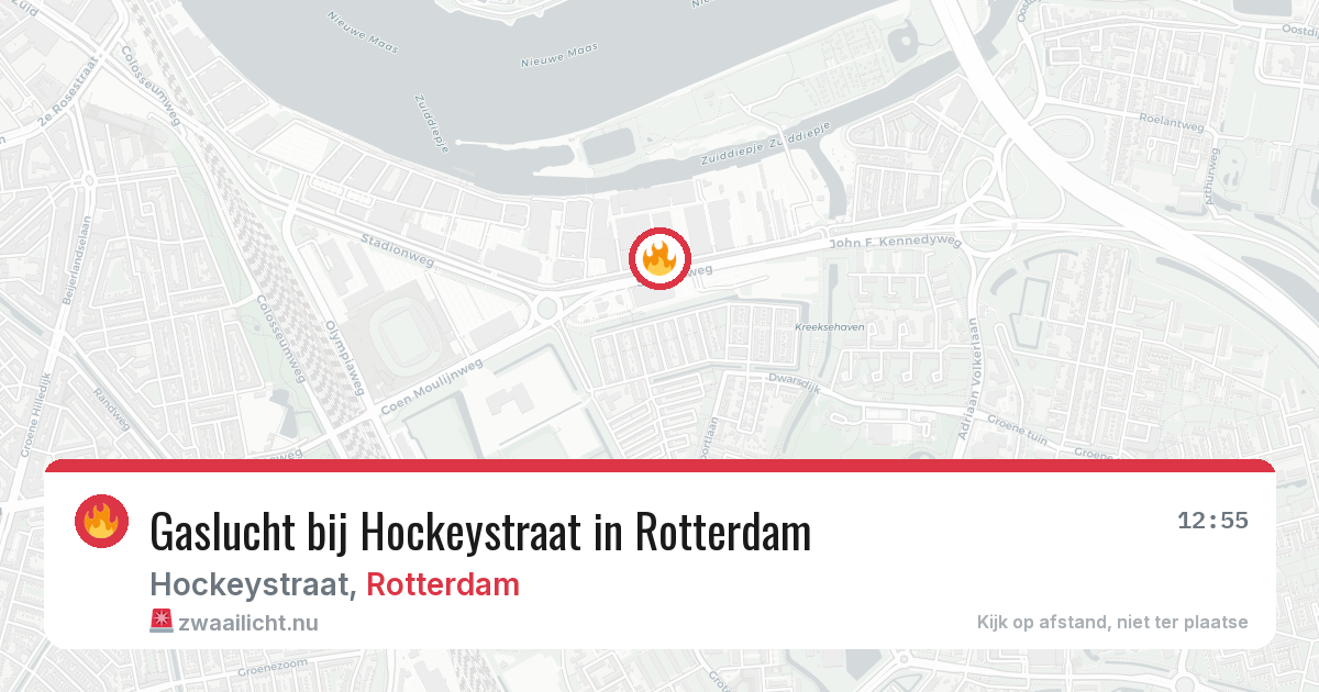 Gaslucht bij Hockeystraat in Rotterdam — 17 mei 2026