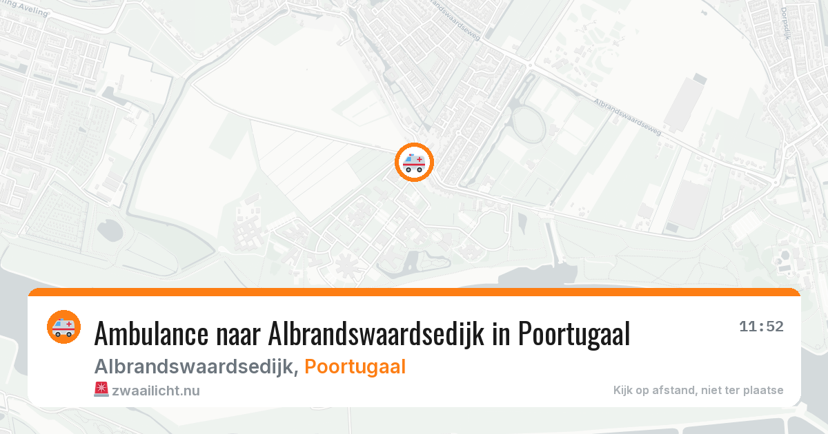 Ambulance naar Albrandswaardsedijk in Poortugaal — 14 jul 2026