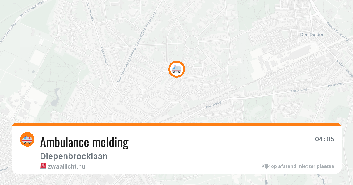 Ambulance melding — 16 mei 2026