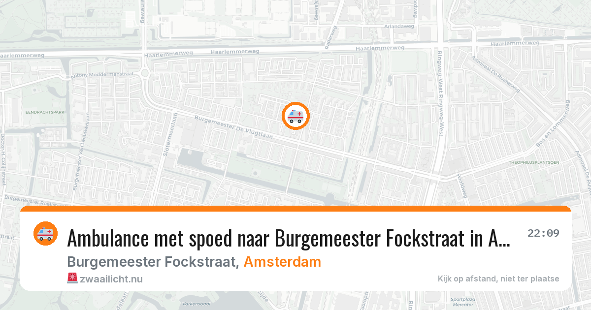Ambulance met spoed naar Burgemeester Fockstraat in Amsterdam — 26 mei 2026