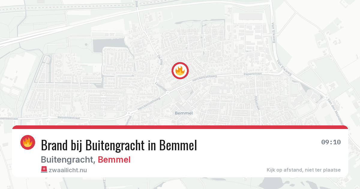Brand bij Buitengracht in Bemmel — 11 jul 2026