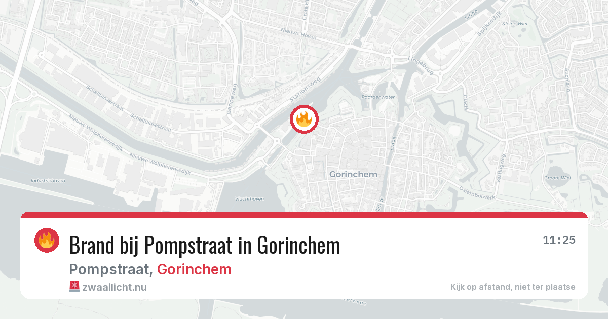 Brand bij Pompstraat in Gorinchem — 11 jul 2026