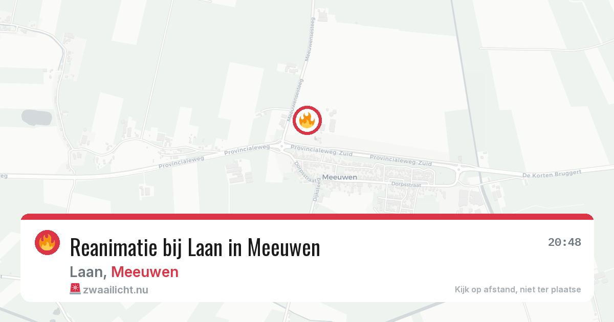Reanimatie bij Laan in Meeuwen — 25 jul 2026